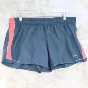 Nike Dri Fit Womens Red/Blue Running Shorts With Built In Underwear XL